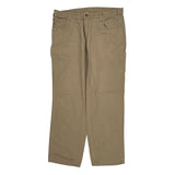 Carhartt Carpenter Trousers - 40W 34L Khaki Cotton Blend