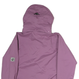 JACK WOLFSKIN Womens Purple Jacket M Polyester Outdoor Zip Hooded Plain