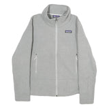 PATAGONIA Womens Grey Midweight Fleece Jacket M Polyester Zip Casual Outdoor