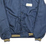 BIRDIE Mens Blue & Yellow Button Jacket M Polyester Plain Casual Lightweight