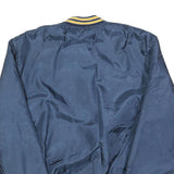 BIRDIE Mens Blue & Yellow Button Jacket M Polyester Plain Casual Lightweight
