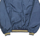 BIRDIE Mens Blue & Yellow Button Jacket M Polyester Plain Casual Lightweight