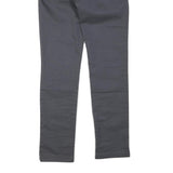 CARHARTT Mens Polyester Blend Regular Fit Straight Trousers W32 L33 Dark Grey