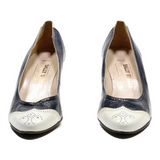 BALLY Pump Heels Blue Synthetic Womens UK 2