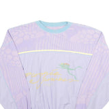 Womens Purple & Blue Sweatshirt Crew Neck M Casual Cotton Blend Pullover