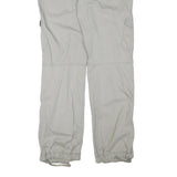 H&M Mens Cotton Blend Beige Regular Fit Cargo Trousers W34 L34 Comfortable