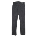 LEVI'S 511 Mens Jeans Black Slim Skinny Denim Medium W31 L34 Zip Closure