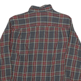 OUTDOOR LIFE Mens Blue & Red Check Shirt L Button-Down Neck Cotton Blend Casual