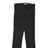 LEVI'S Womens Black Slim Skinny Denim Jeans W28 L32 Zip Closure