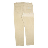 CARHARTT Mens Cotton Blend Beige Relaxed Fit Straight Trousers W40 L34 Workwear