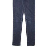 LEVI'S Womens Slim Blue Denim Raw Slim Jeans W25 L29 Stretch Cotton Blend