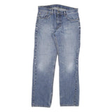 LEVI'S 505 Mens Jeans Blue Regular Straight Denim Light W32 L32 Cotton Blend Zip