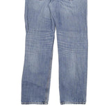 LEVI'S 505 Mens Jeans Blue Regular Straight Denim Light W32 L32 Cotton Blend Zip