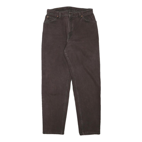 LEVI'S Womens Jeans Black Relaxed Straight Denim Medium W30 L29 Classic Style