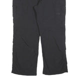 THE NORTH FACE Womens Black Relaxed Straight Trousers W38 L28 Outdoor Casual Zip