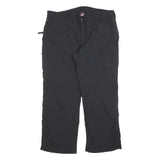 THE NORTH FACE Womens Black Relaxed Straight Trousers W38 L28 Outdoor Casual Zip