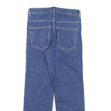 H&M Womens Blue Regular Straight Denim Light W27 L25 Zip Cotton Blend Jeans