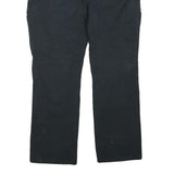 DICKIES Womens Regular Fit Black Cotton Blend Straight Leg Trousers W40 L30