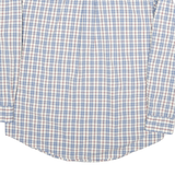 TOMMY HILFIGER Mens Blue & Red Cotton Blend Check Shirt L Casual Long Sleeve