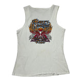 Spring Rally 2010 Harley Davidson Graphic Tank Top - Small White Cotton
