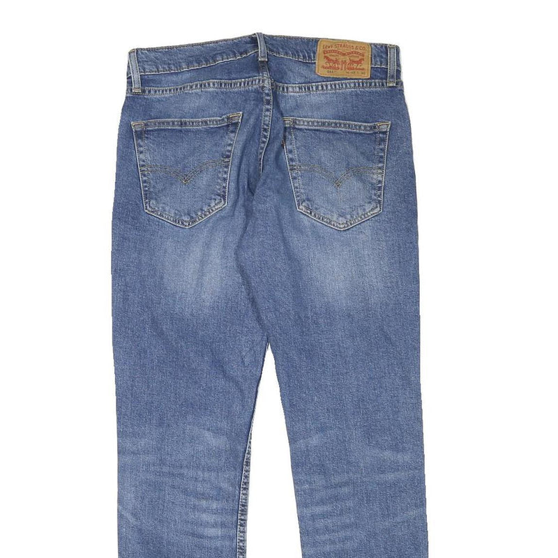 LEVI'S Mens Slim Blue Denim Jeans W30 L29 Classic Cotton Blend Zip Pockets