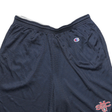 CHAMPION Mens Shorts Navy Blue Sports L W26 Breathable Mesh Gymwear
