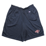 CHAMPION Mens Shorts Navy Blue Sports L W26 Breathable Mesh Gymwear
