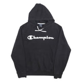 CHAMPION Mens Black Hoodie S Classic Pullover Cotton Blend Sport Casual