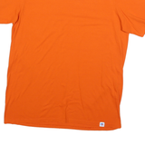 RUSSELL ATHLETIC Mens Orange T-Shirt M Short Sleeve Crew Neck Plain Casual