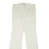 L.E.I Womens Regular Fit Cream Jeans Denim W32 L31 Zip Pocket Detail