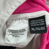 Spider-Man Marvel Cartoon Hoodie - XL White Cotton