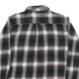 ORVIS Mens Black & Brown Check Shirt L Long Sleeve Cotton Blend Casual