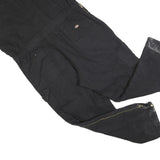 DICKIES Womens Black Relaxed Cotton Blend Dungarees 2XL W40 L30 Workwear