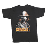 BACK ALLEY Single Stitch Mens Black Gunslinger Graphic T-Shirt XL Short Sleeve