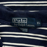 Polo By Ralph Lauren Striped Polo Shirt - XL Navy Cotton