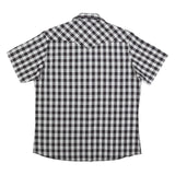 WRANGLER Mens Black & White Check Shirt XL Western Style Casual Cotton Blend