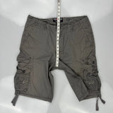 Ecko Unltd Cargo Shorts - 32W 12L Grey Cotton