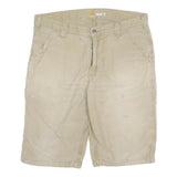 CARHARTT Mens Shorts Beige Relaxed Fit 2XL W36 Workwear Cotton Blend