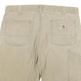 CARHARTT Mens Shorts Beige Relaxed Fit 2XL W36 Workwear Cotton Blend