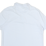 CALVIN KLEIN Mens Light Blue & White Striped Short Sleeve Polo Shirt M Cotton