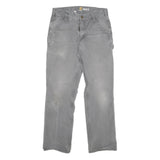CARHARTT Mens Grey Relaxed Fit Straight Denim Jeans W29 L29 Workwear