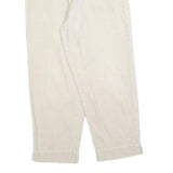 BLAIR Womens Cotton Blend Cream Relaxed Straight Trousers W30 L27 Casual Comfort