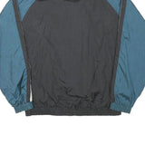 JC PENNEY Mens Blue & Black Zip Jacket L Polyester Blend Plain USA Olympic Logo