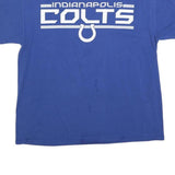 NFL Mens Blue Indianapolis Colts Graphic T-Shirt L Crew Neck Short Sleeve