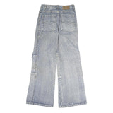 GUANGYI Mens Jeans Blue Regular Straight Denim Light W26 L27 Casual Workwear