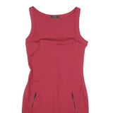 GUESS Womens Red Cotton Blend Bodycon Dress Sleeveless Short Size S Zipper