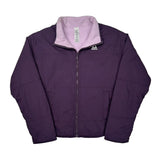 Reebok Reversible Jacket - Small Purple Nylon