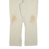 DICKIES Mens Regular Fit Beige Jeans Cotton Blend Zip W38 L32 Workwear Trousers