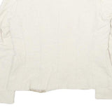 MAX MARA Womens Cream Jacket Cotton Blend UK 16 Button Closure Tailored Fit