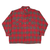 FALCON BAY Mens Red Check Shirt XL Button Front Casual Outdoors